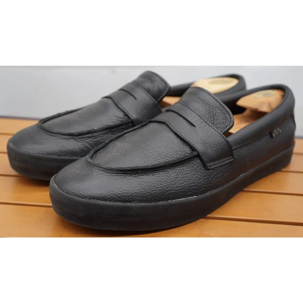 Vans Skate Leather Loafer - Black Size 13